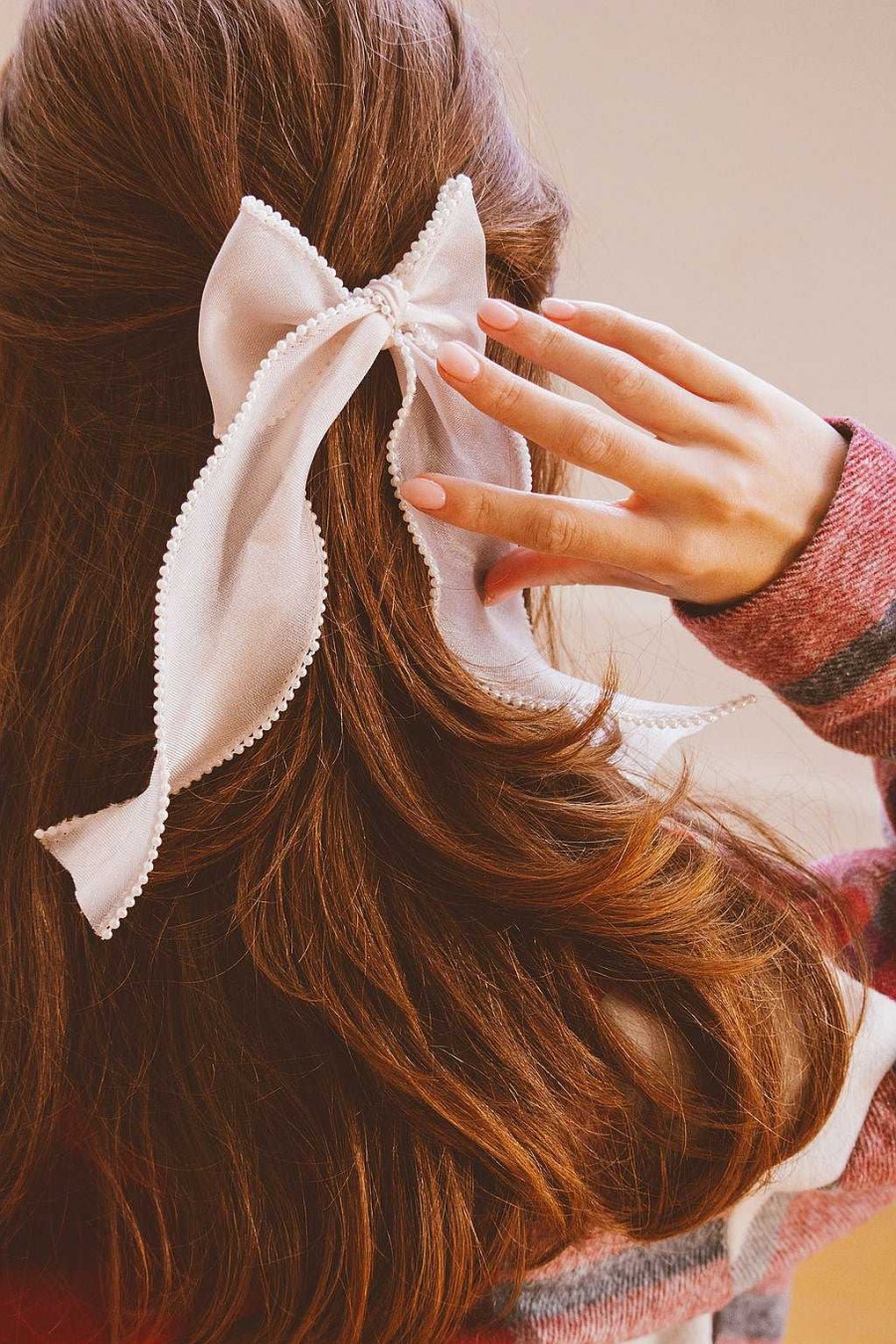 All Hair ANDI | Pearl Long Bow Clip