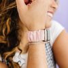 Watch Bands ANDI | Taffy Pink Athletic Hexagon Watch Band For Fitbit Versa