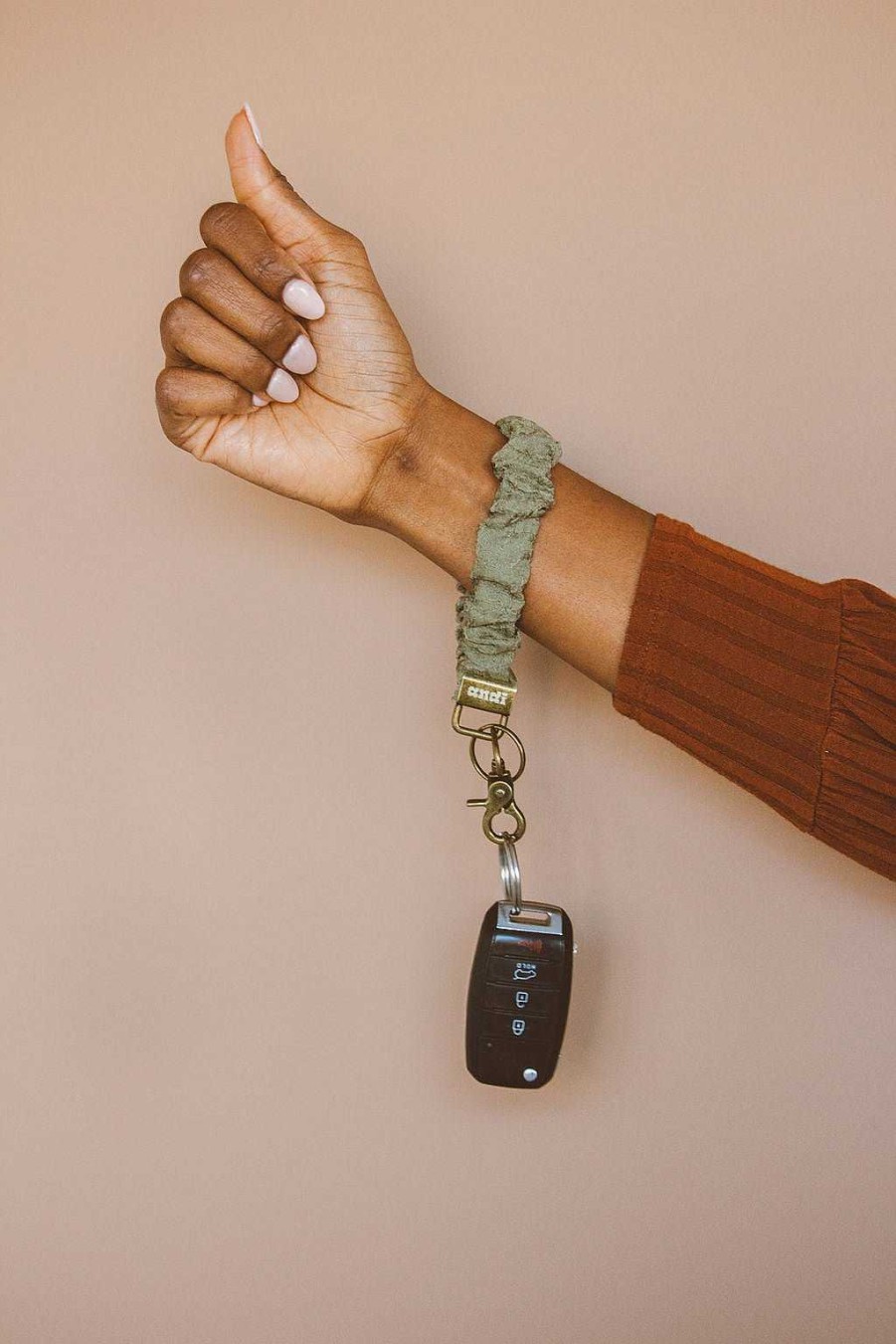 Accessories ANDI | Crinkled Moss Keychain