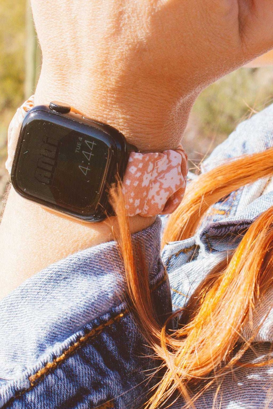 Watch Bands ANDI | Sweet Spring Scrunchie Band Compatible With Apple Watch