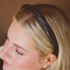 All Hair ANDI | Black Twisted Leather Hard Headband