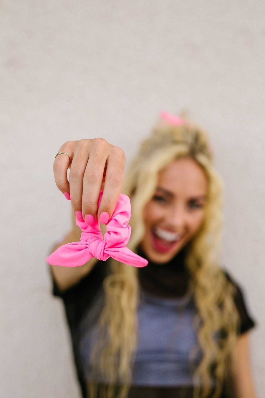 All Hair ANDI | Bright Pink Athletic Scrunchie