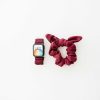 Watch Bands ANDI | Maroon Athletic Scrunchie Band Compatible With Apple Watch