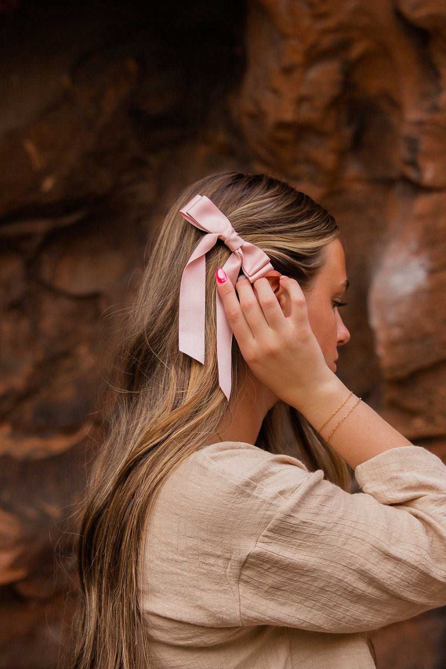 All Hair ANDI | Stolen Kisses Double Bow Barrette