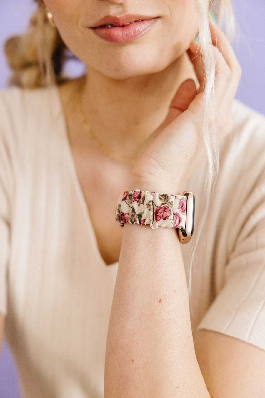 Watch Bands ANDI | Rose Garden Watch Band For Fitbit Versa