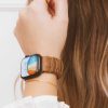 Watch Bands ANDI | Brown Leather Scrunchie Band Compatible With Apple Watch