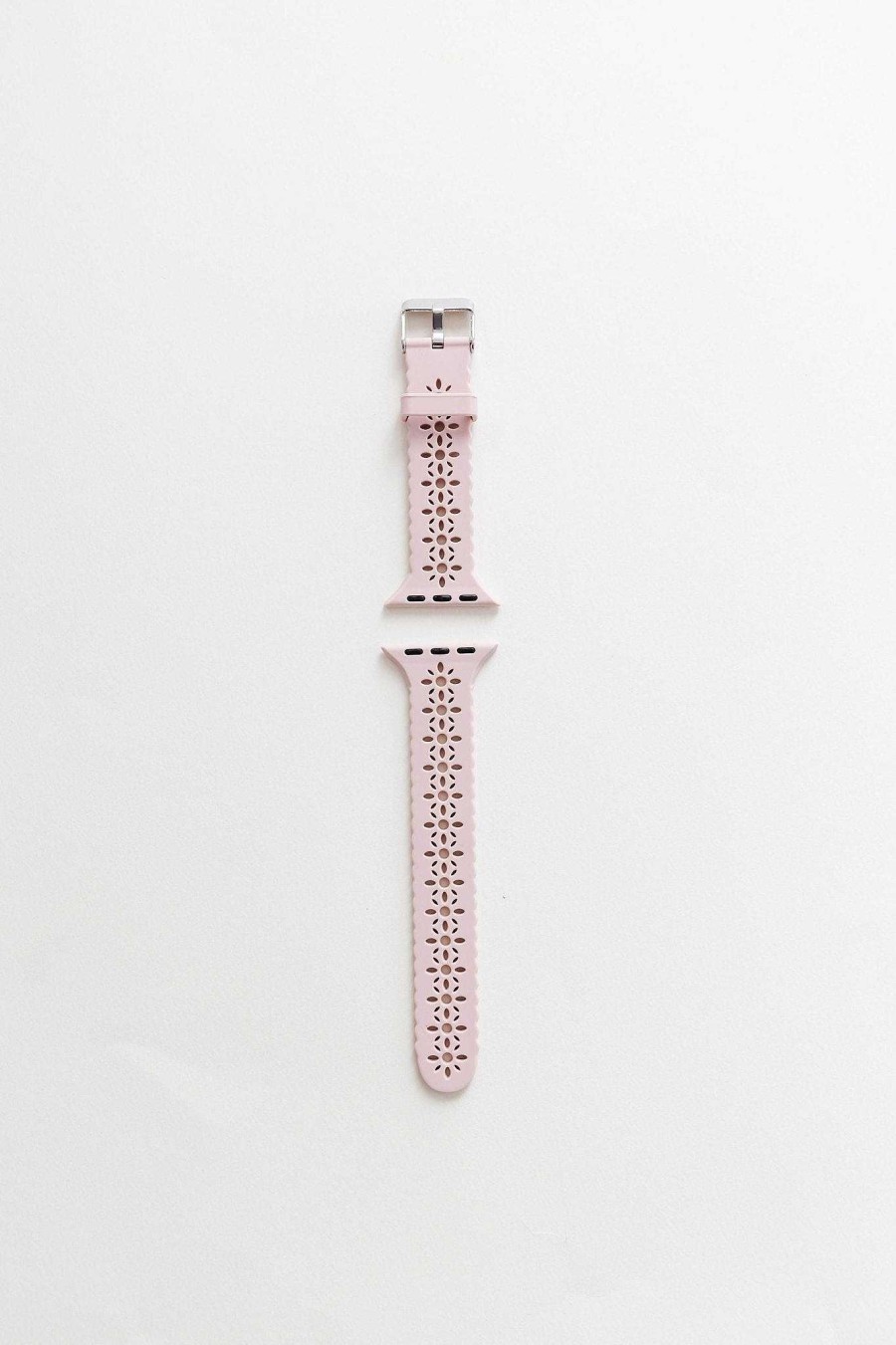 Watch Bands ANDI | Blush Pink Floral Silicone Watch Band