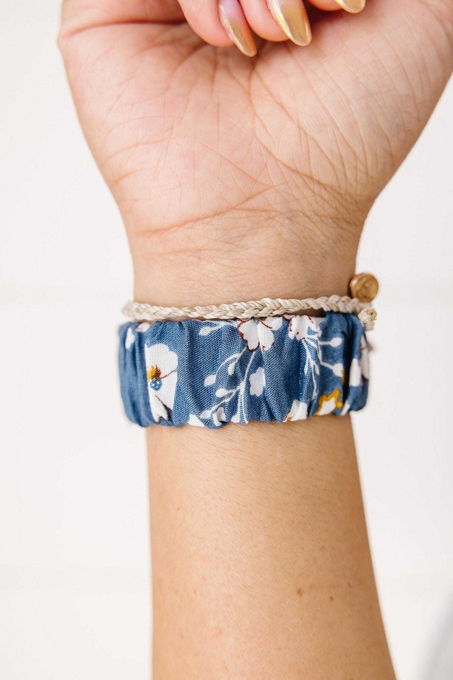 Watch Bands ANDI | Botanical Blue Watch Band For Fitbit Versa