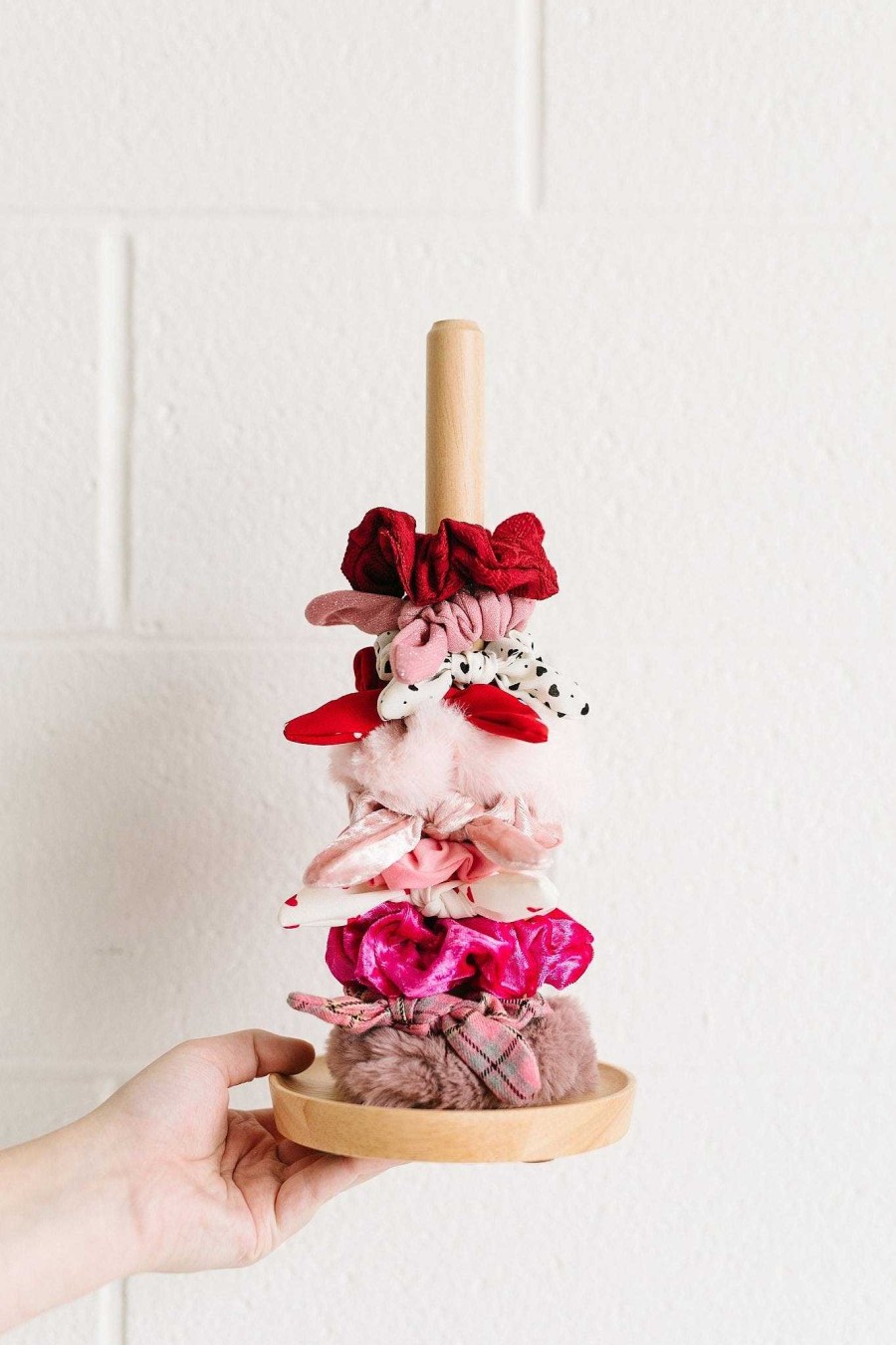 Accessories ANDI | Andi Logo Wooden Scrunchie Tower