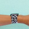 Watch Bands ANDI | White Leopard Elastic Band Compatible With Apple Watch