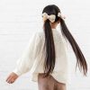 All Hair ANDI | Tan Cable Knit Bow Clip