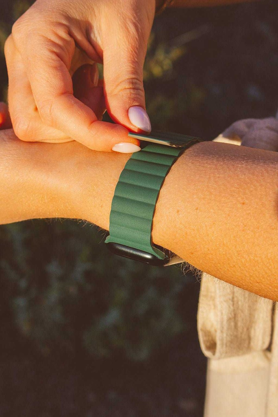 Watch Bands ANDI | Hunter Green Magnetic Watch Band