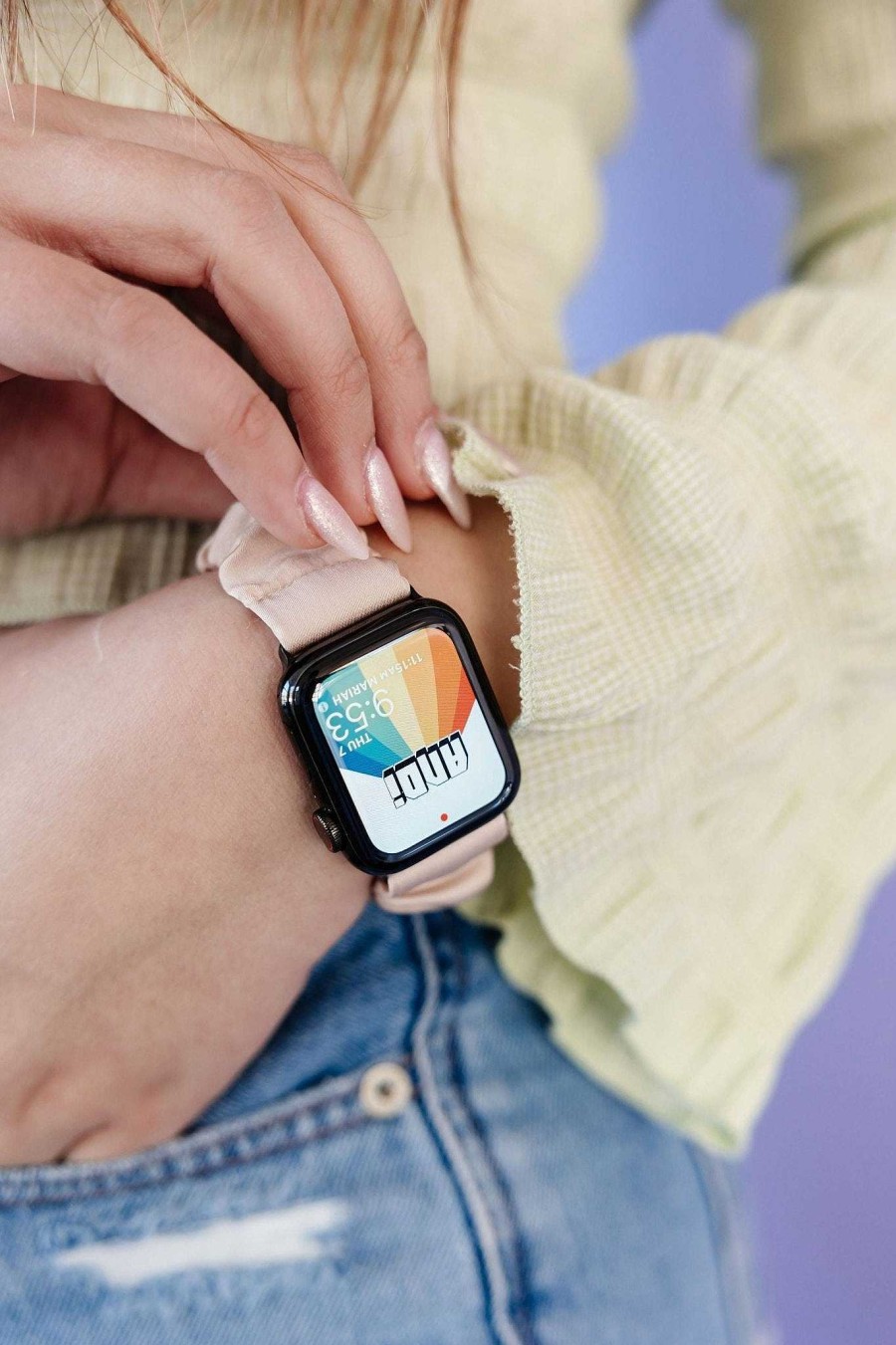 Watch Bands ANDI | Micah Luxe Scrunchie Band Compatible With Apple Watch