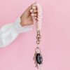 Accessories ANDI | Rose Corduroy Scrunchie Keychain