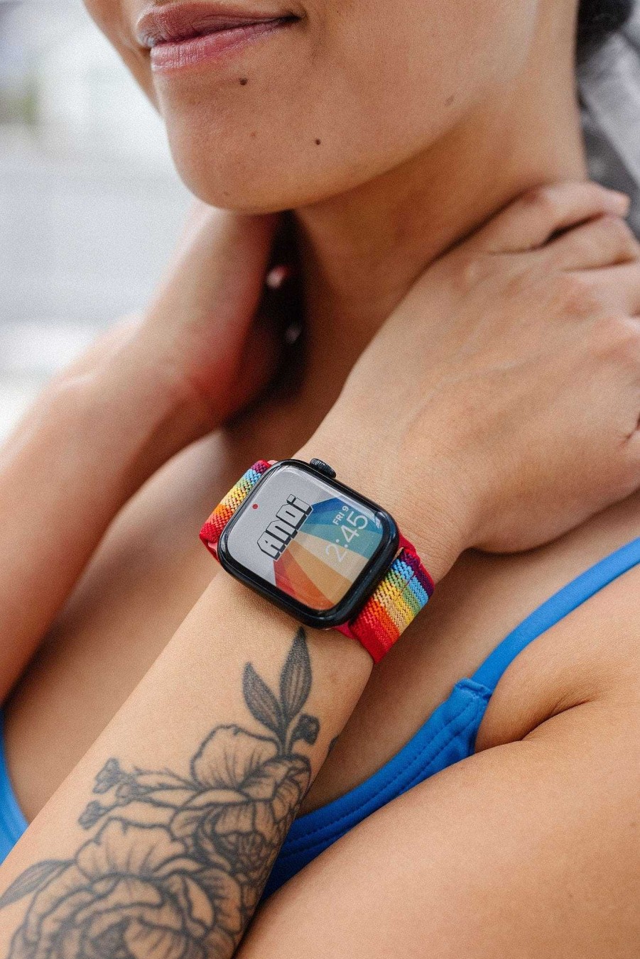 Watch Bands ANDI | Rainbow Adjustable Elastic Watch Band