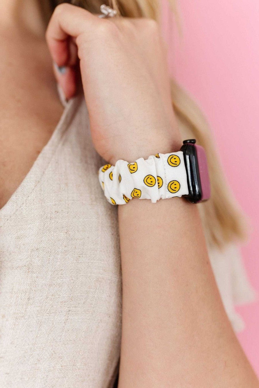 Watch Bands ANDI | Happy Daze Scrunchie Band Compatible With Apple Watch