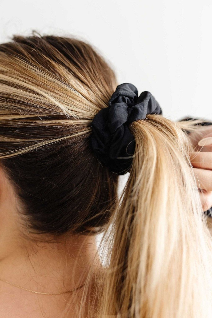 All Hair ANDI | Raven Black Oversized Athletic Scrunchie