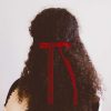 All Hair ANDI | Red Velvet Double Bow Barrette