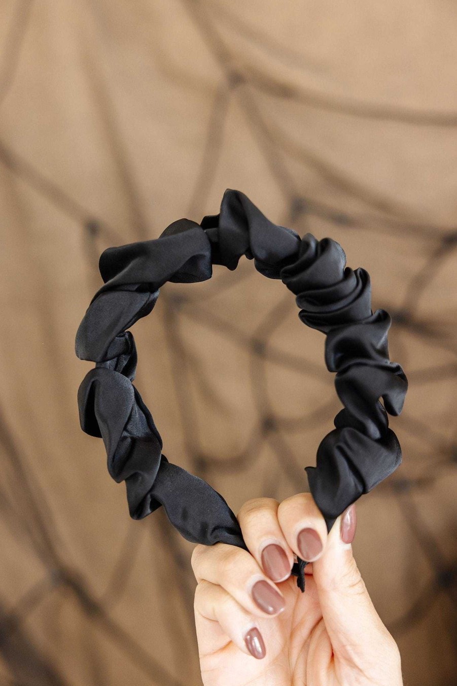 All Hair ANDI | Black Scrunchie Hard Headband