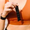 Watch Bands ANDI | Black Hexagon Athletic Scrunchie Band Compatible With Apple Watch