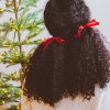 All Hair ANDI | Scarlet Velvet Bow Hair Tie 2-Pack