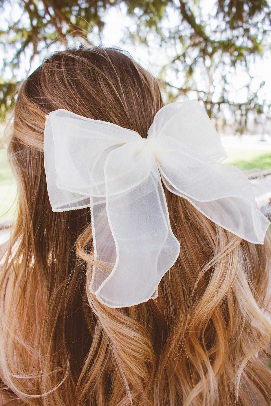 All Hair ANDI | Juliette Cream Bow Barrette