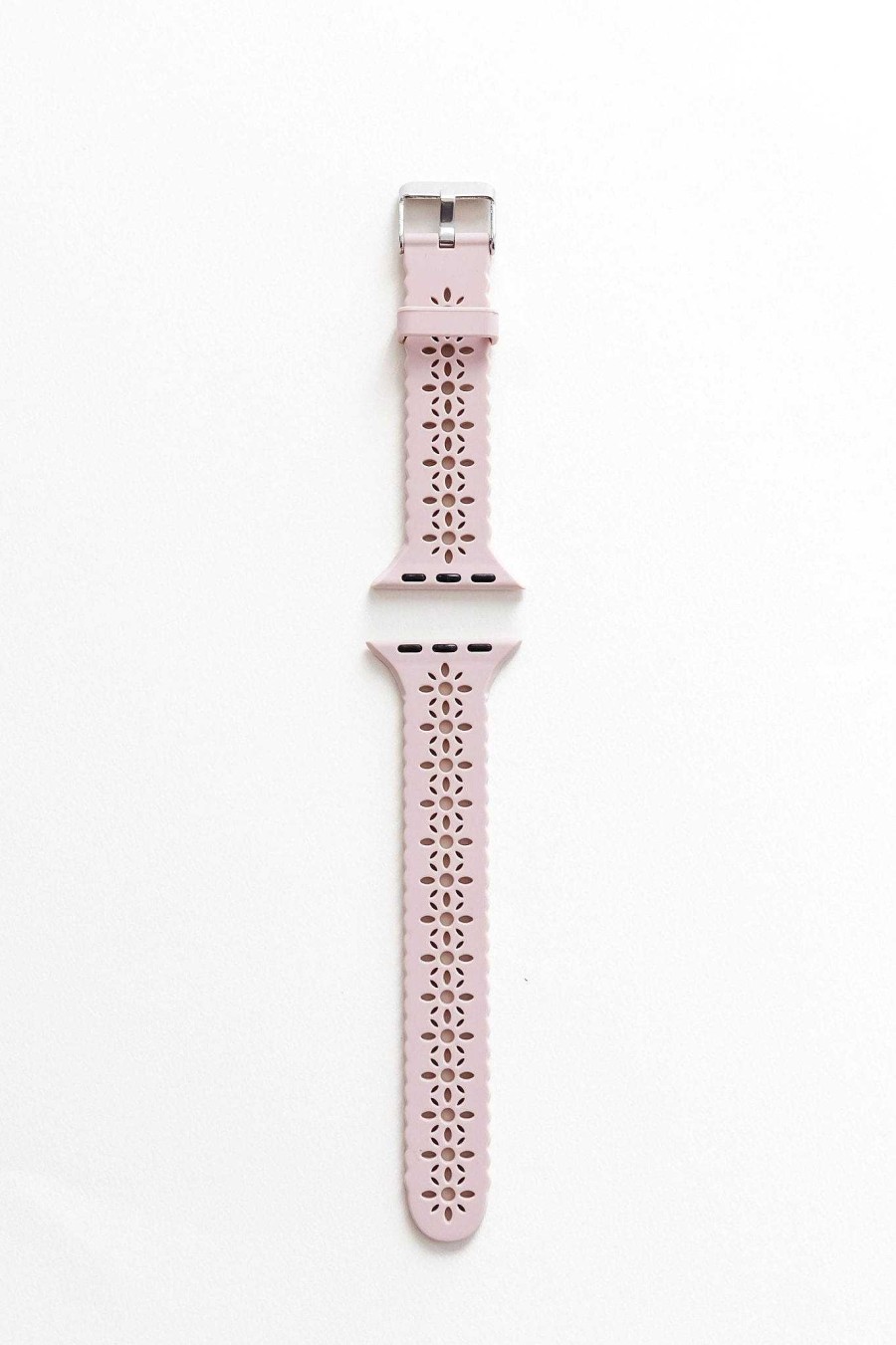 Watch Bands ANDI | Blush Pink Floral Silicone Watch Band