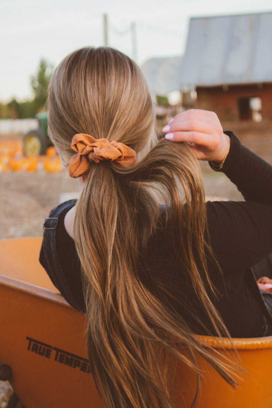 All Hair ANDI | Pumpkin Spice Oversized Scrunchie