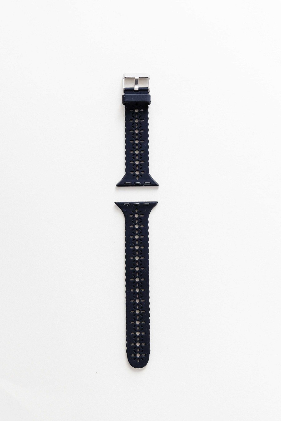 Watch Bands ANDI | Samsung Black Floral Silicone Watch Band