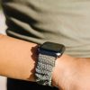 Watch Bands ANDI | Olive Hexagon Athletic Scrunchie Band Compatible With Apple Watch