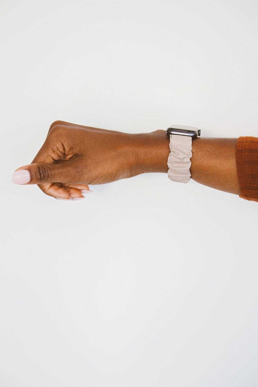 Watch Bands ANDI | Silky Sand Scrunchie Band Compatible With Apple Watch