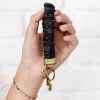 Accessories ANDI | Black Leather Keychain