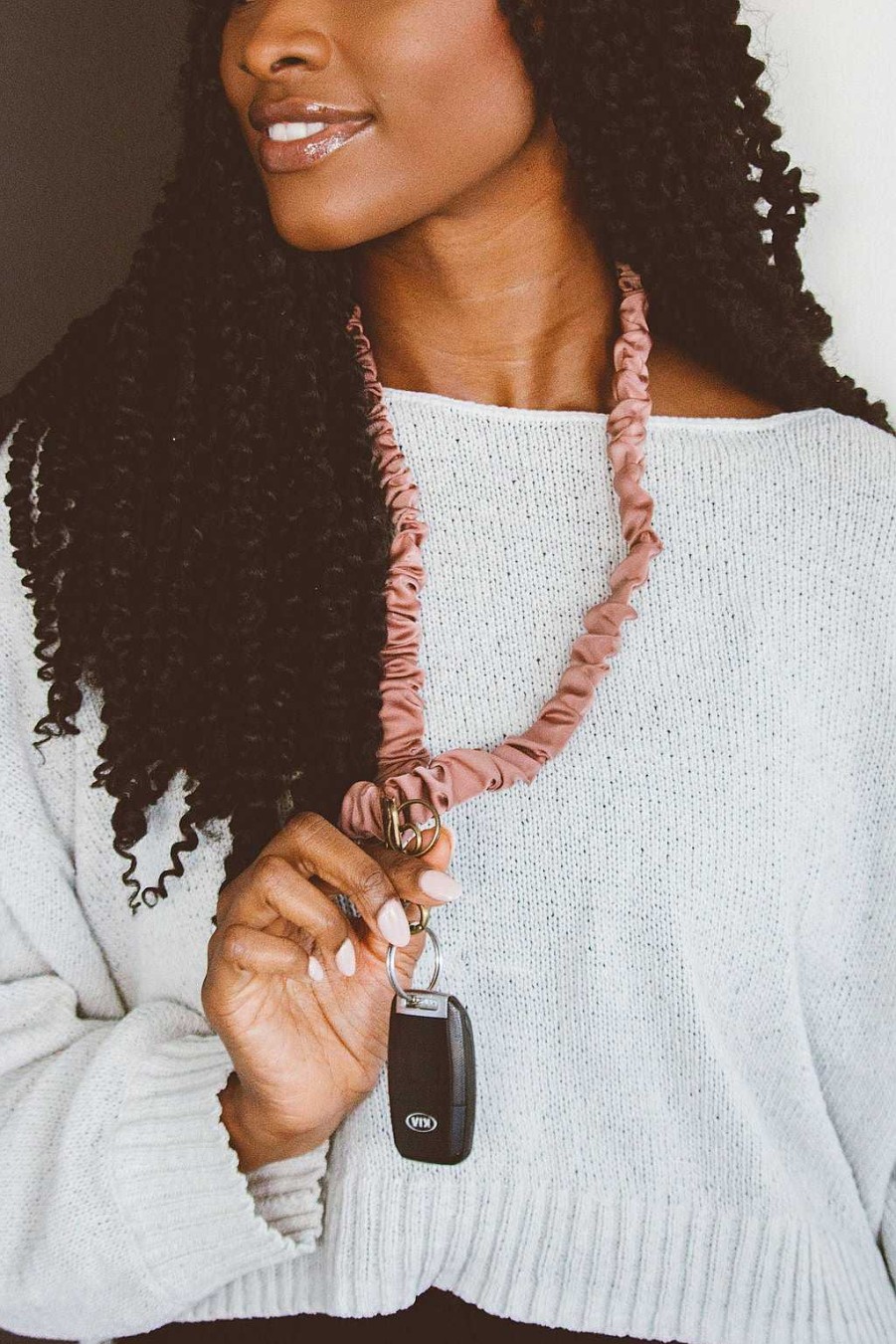 Accessories ANDI | Dusty Rose Luxe Lanyard