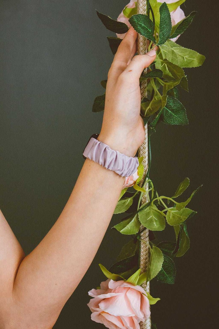 Watch Bands ANDI | Soft Lilac Scrunchie Band Compatible With Apple Watch