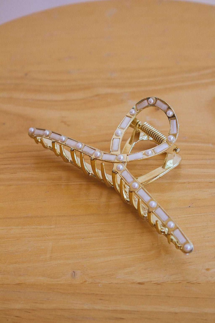 Claw Clips ANDI | Glimmering Pearl Loop Claw Clip