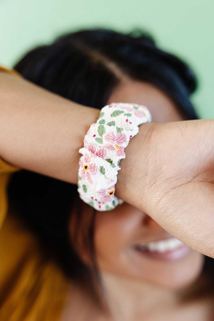 Watch Bands ANDI | Garden Party Scrunchie Watch Band For Fitbit Versa