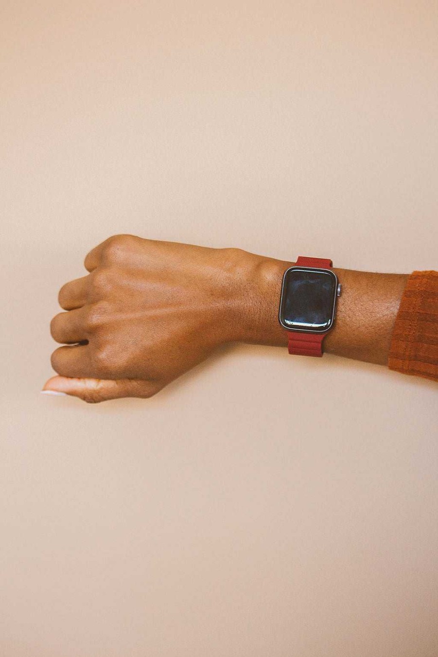 Watch Bands ANDI | Deep Red Magnetic Loop Watch Band