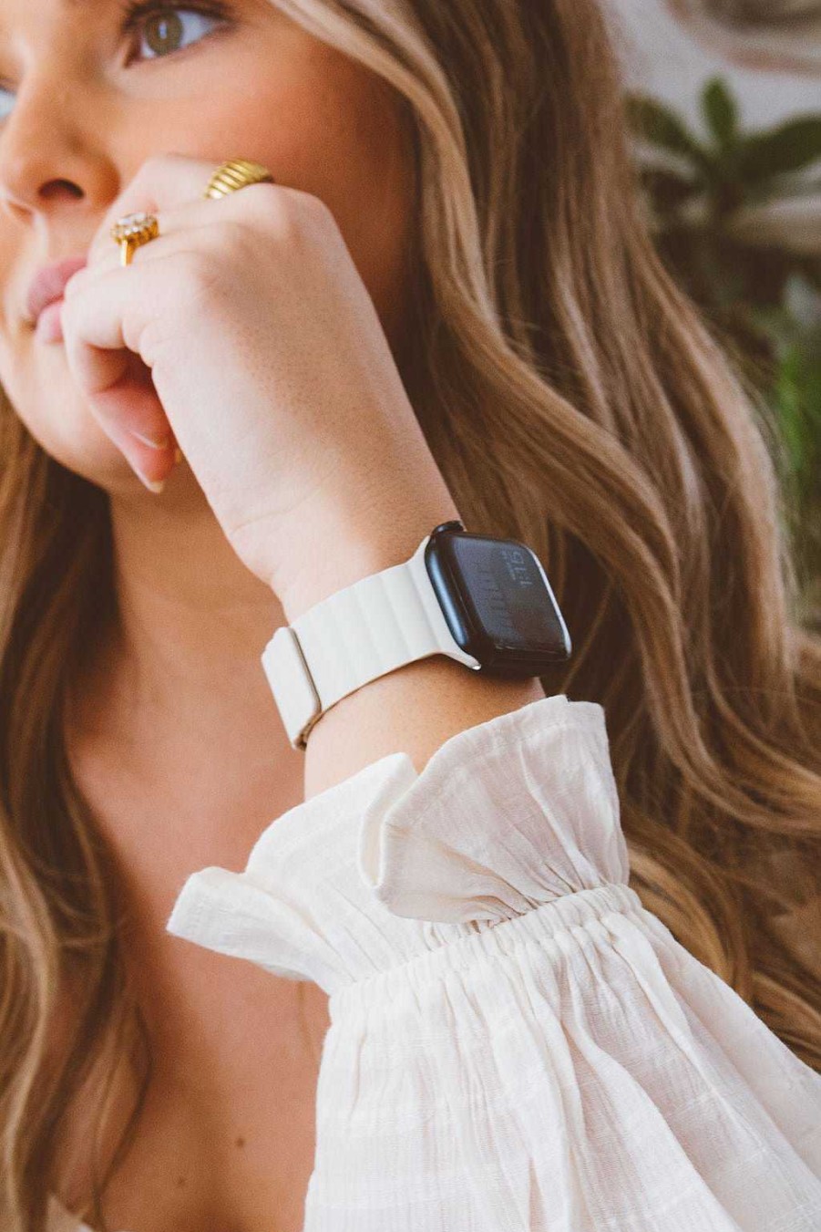 Watch Bands ANDI | Warm White Magnetic Watch Band