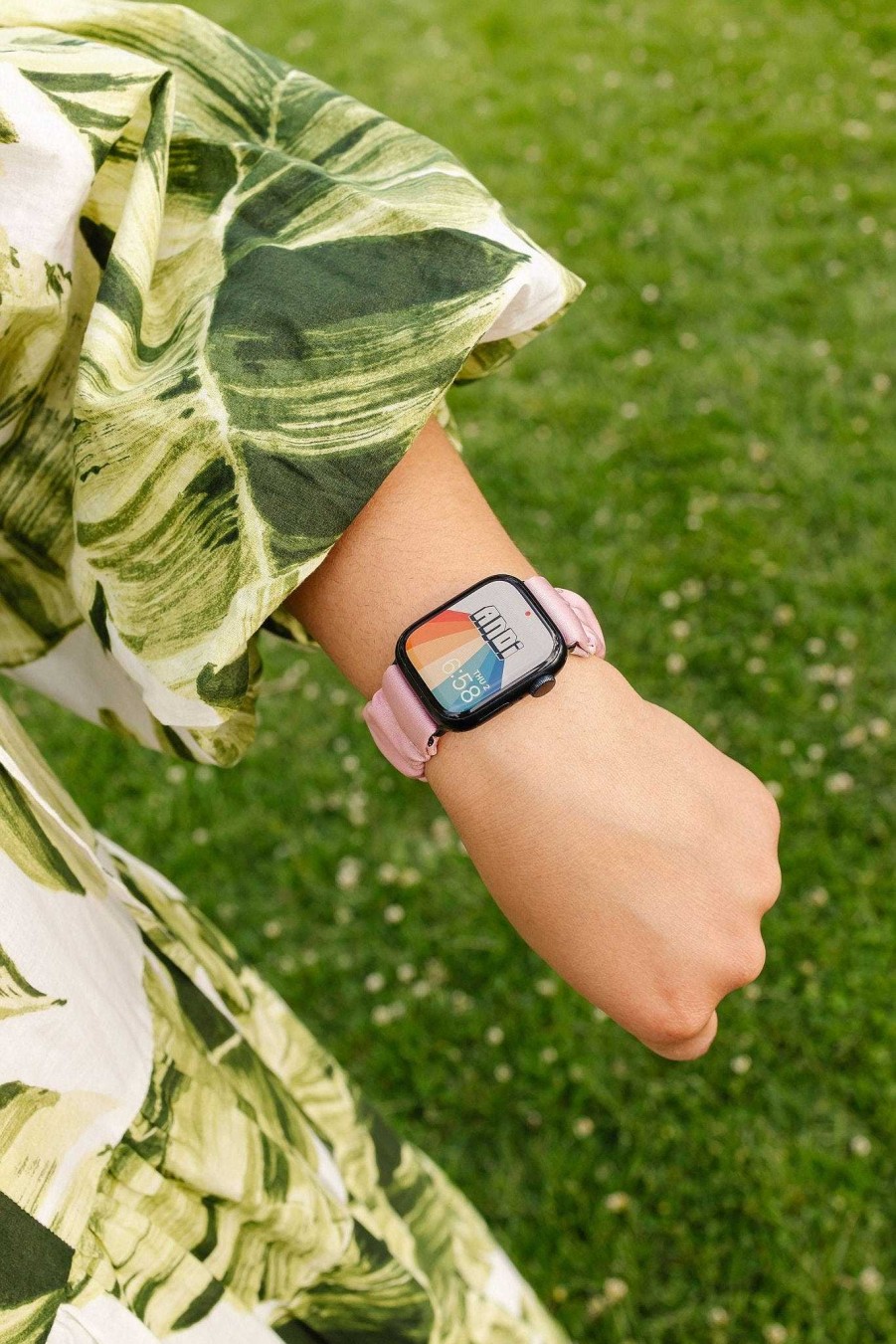 Watch Bands ANDI | Rose Luxe Scrunchie Band Compatible With Apple Watch