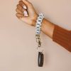 Accessories ANDI | Brown Checkered Keychain