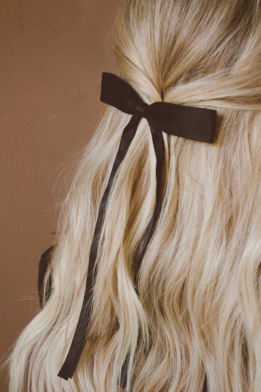 All Hair ANDI | Satin Ribbon Long Bow Clip - Multiple Colors