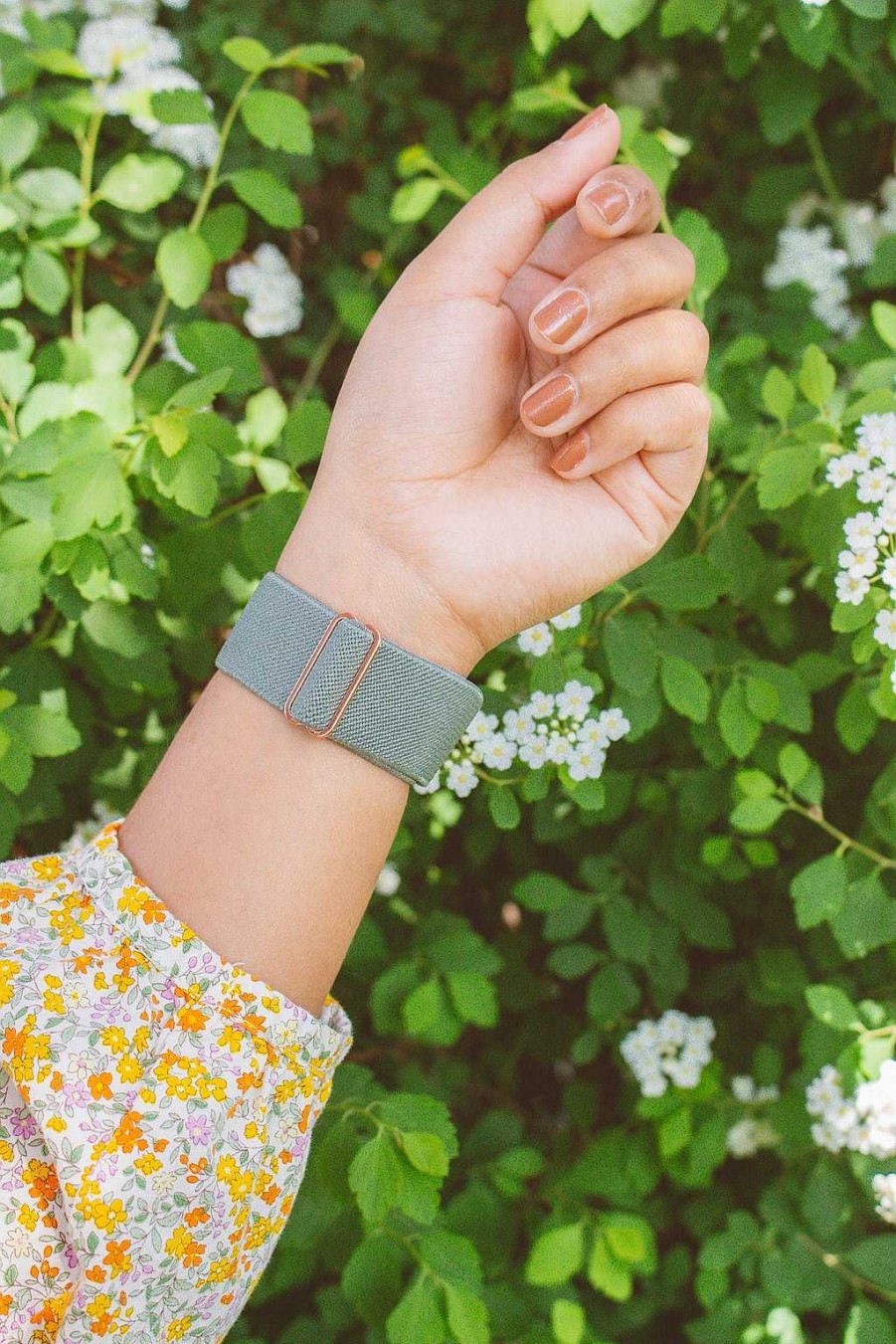 Watch Bands ANDI | Sage Adjustable Elastic Watch Band