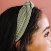 All Hair ANDI | Ivy Green Pleated Hard Headband