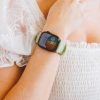 Watch Bands ANDI | Tea Green Scrunchie Band Compatible With Apple Watch