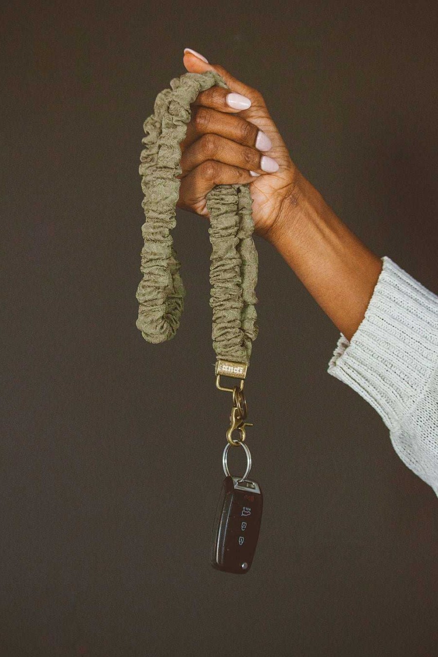 Accessories ANDI | Crinkled Moss Lanyard