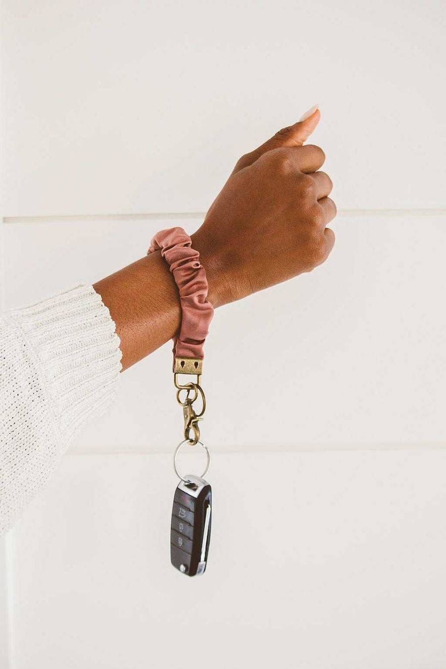 Accessories ANDI | Dusty Rose Luxe Keychain