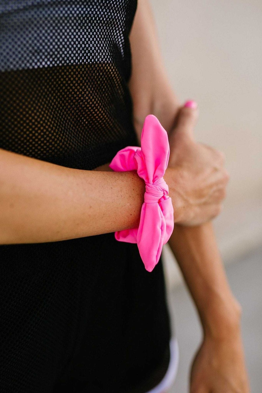 All Hair ANDI | Bright Pink Athletic Scrunchie