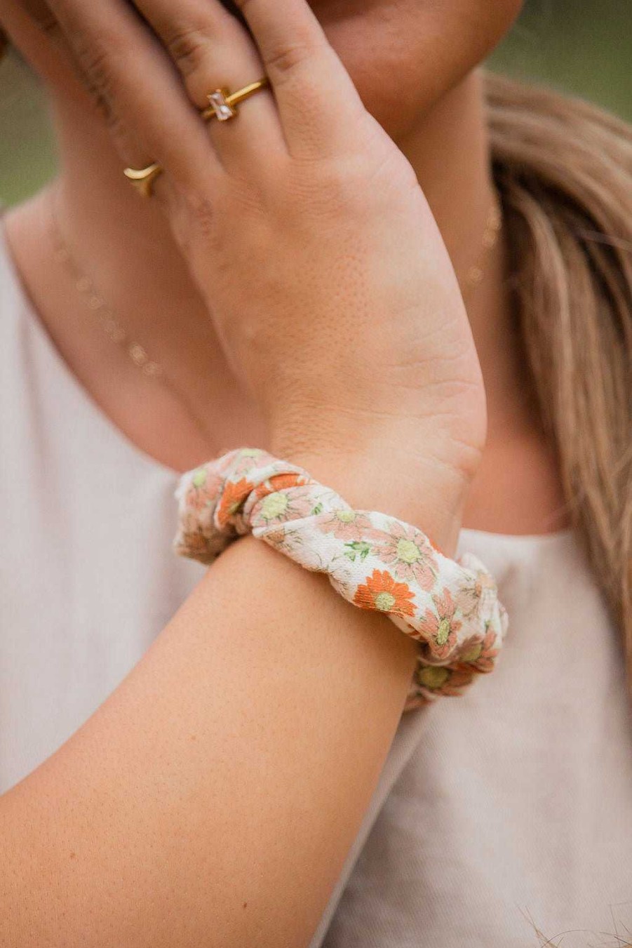 All Hair ANDI | Fall Floral Scrunchie