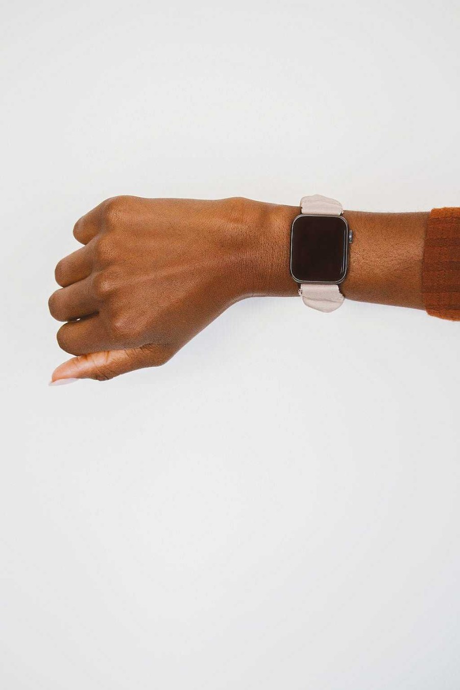 Watch Bands ANDI | Silky Sand Scrunchie Band Compatible With Apple Watch